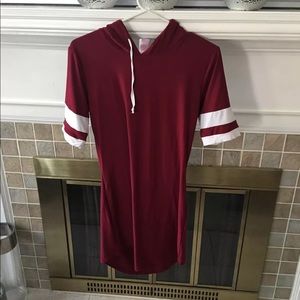 Burgundy dress/shirt